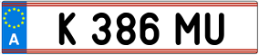 Trailer License Plate